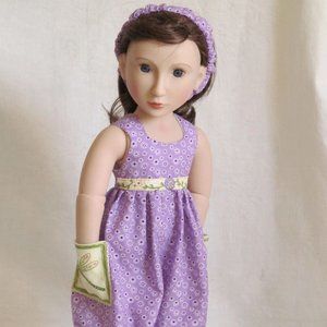 Purple romper for 16" BJD A Girl For All Time, Han